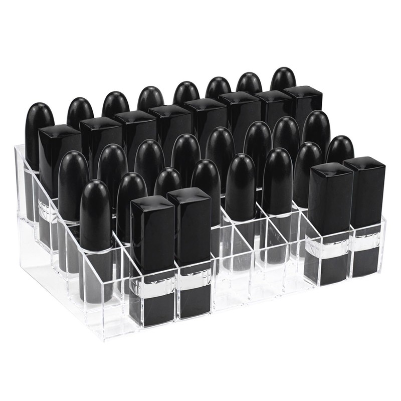 Hedume 2 Pack Lipstick Holder, 40 Slot Acrylic Lipstick &