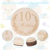 Pack of 14 Wooden Baby Monthly Milestone Cards, SOARFLY Wooden