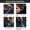 Lejorain Folding Reverse LED Umbrella - Upside Down Reflective Umbrellas