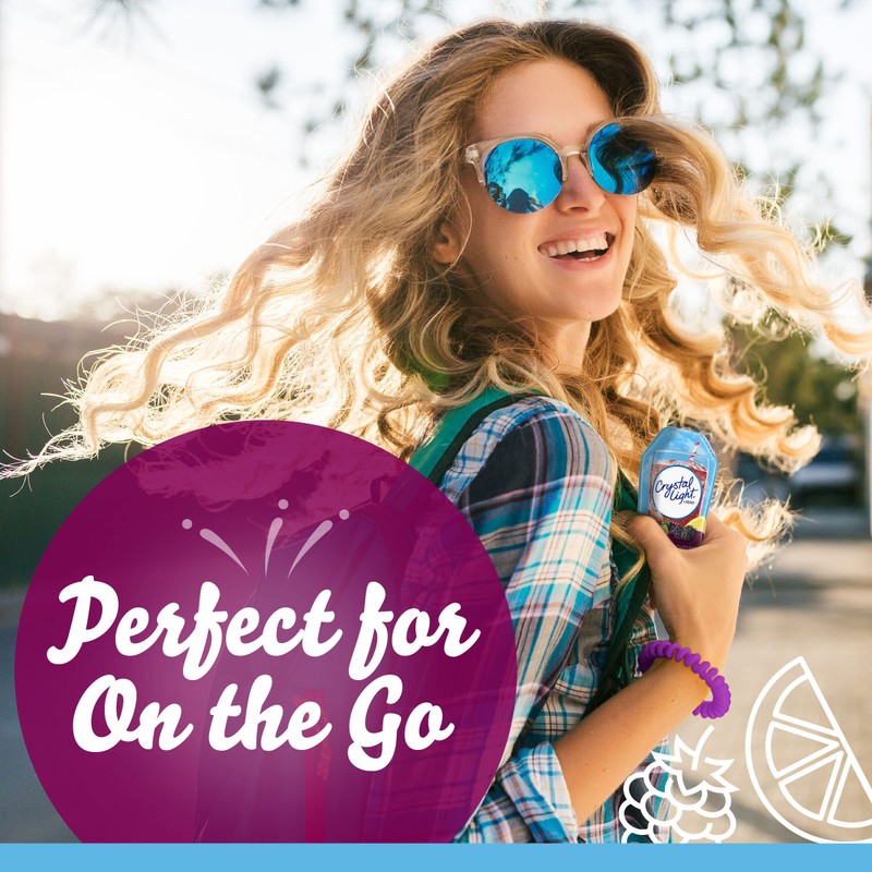 Crystal Light Liquid Blackberry Lemonade Naturally Flavored Drink Mix, 1.62