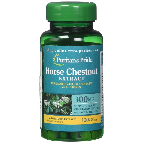 Puritan's Pride Horse Chestnut Standardized Extract 300 mg-100 Caplets