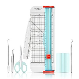 WORKLION Essential Tool Set Assorted: Vinyl Weeding Craft Basic kit and 12 inch Paper Cutter for Weeding Vinyl & Cricut & Silhouettes & Cameos & Lettering