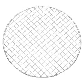 sourcing map Round Cooking Rack, Dia 10.6 Inch Stainless Steel Grill Grate Cross Wire Barbecue Grill for Cooking Baking Air Fryer Racks, Silver