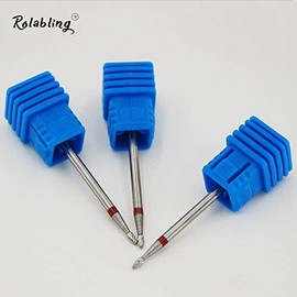 Rolabling Mini Bullet Alloy Nail Drill Bit Cuticle Clean Gel Remove Nail File Bit for Nail Salon Manicure Tool