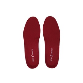 Sore Dawgs Achiever Support Insoles for Mid-Arch Active Footwear, Red, Medium (Men's 7.5-9, Women's 8-10.5)