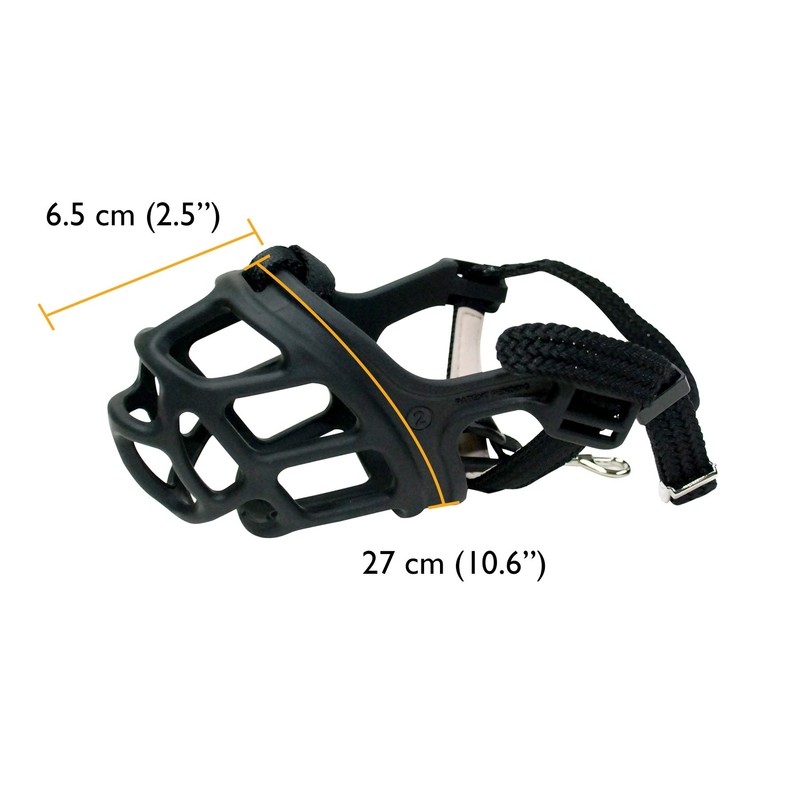 ZEUS Alpha TPR Muzzle for Small Dogs, Comfort Fit Design