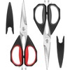 LIVINGO Kitchen Scissors Forged Stainless Steel Removable Cooking Scissors Rubber