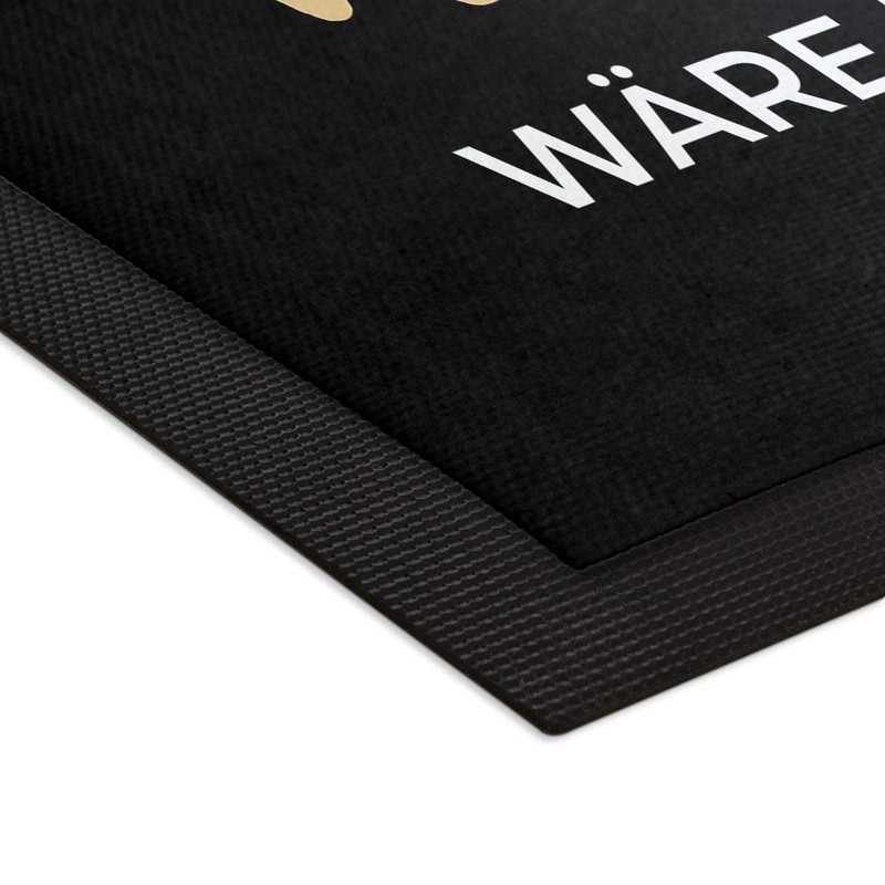 printplanet - Fußmatte mit Spruch: Herzlich Willkommen wäre übertrieben -