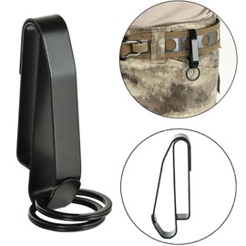 Duty Belt key Holder Belt Clip Belt Key Holder Martensitic High Carbon Stainless Steel Belt Key Clip for Police Handcuff and Fire Agencies with Detachable Key Rings(2.25inch Belt Max)