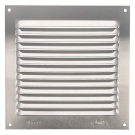 Amig - Square Premium Aluminium Grille 6x6"|Air Vent Cover | for Wall, Sidewall and Ceiling | 5,9x5,9 Inch | 150 x 150 mm | Silver