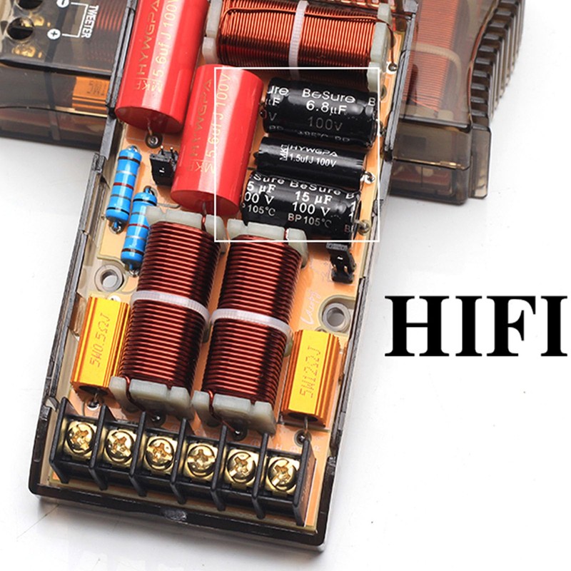 Cermant 2Pcs 100v 10UF Electrolytic Non-Polarized Crossover Capacitor Frequency Divider