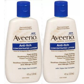 Aveeno 2 x 3 Pack AVEENO Lotion Anti-Itch Concentrated 4oz each total 6 Bottles