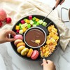 Aoresac Electric Fondue Maker Set With 2 Forks/Removable Serving Tray