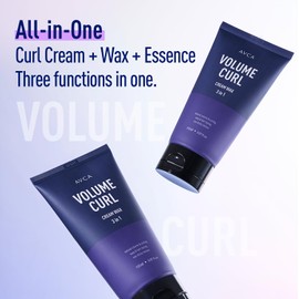 AVCA 3-in-1 Volume Curl Cream for Defined Curls, Frizz Control, and Added Bounce 150ml, 5.07fl. oz.