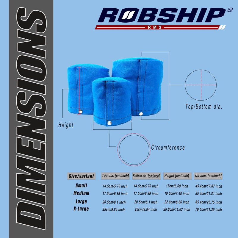 Robship Essentials Winch Cover Durable Protection for Your Winch, Grafito