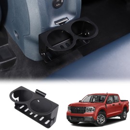 Daeiclru Rear Cup Holder Expander Organizer Compatible with Ford Maverick 2022-2024, Automotive Cup Holder Water Bottle Expander Car Drink Holder Cup Holder Insert Removable FITS Slot Accessories