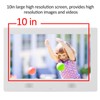 10in HD Digital Photo Frame 1024x600 Resolution Support MP3/MP4/Image Playback