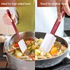 Norme 4 Pcs High Temp Silicone Spatulas Heat Resistant Rubber