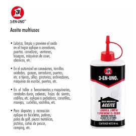 3-En-Uno Aceite Usos Múltiples 3 En 1 90ml