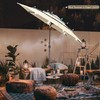 Yescom 10FT 3 Tier UV70+ Solar Powered LED Patio Umbrella