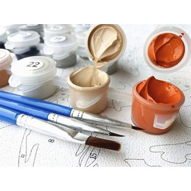 YEESAM ART Paint by Numbers for Adults, Iris Flowers by Van Gogh 16x20 Inch Linen Canvas Acrylic DIY Number Painting Kits Wall Art Decor Gifts (Without Frame)