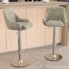 VECELO Bar Stools Set of 2 Adjustable Counter Kitchen Dining