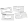 Nested Bow Tie Router Inlay Template Set - Durable 6mm