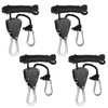 4pcs Pulley Ratchets Heavy Duty Rope Clip Hanger Adjustable Lifting