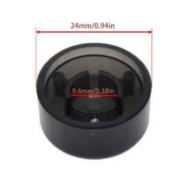 Cheerock 20Pcs Black Guitar Effect Footswitch Topper, Guitar Pedals Footswich Protection Caps, Plastic Guitar Pedal Footswitch Topper Cover for Common Pedal Switches