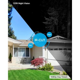 ZOSI 1080P HD TVI Security Camera for Home Office Surveillance CCTV System Bullet BNC Camera with Night Vision Black（Renewed）