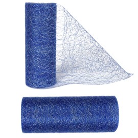 Nicola Table Runner Gold, Sparkling Polyester Tulle Ribbon Roll with Gold Foil, Shiny Netting Gold Table Decorations for Birthday Party Wedding Decor 25cm x 9M