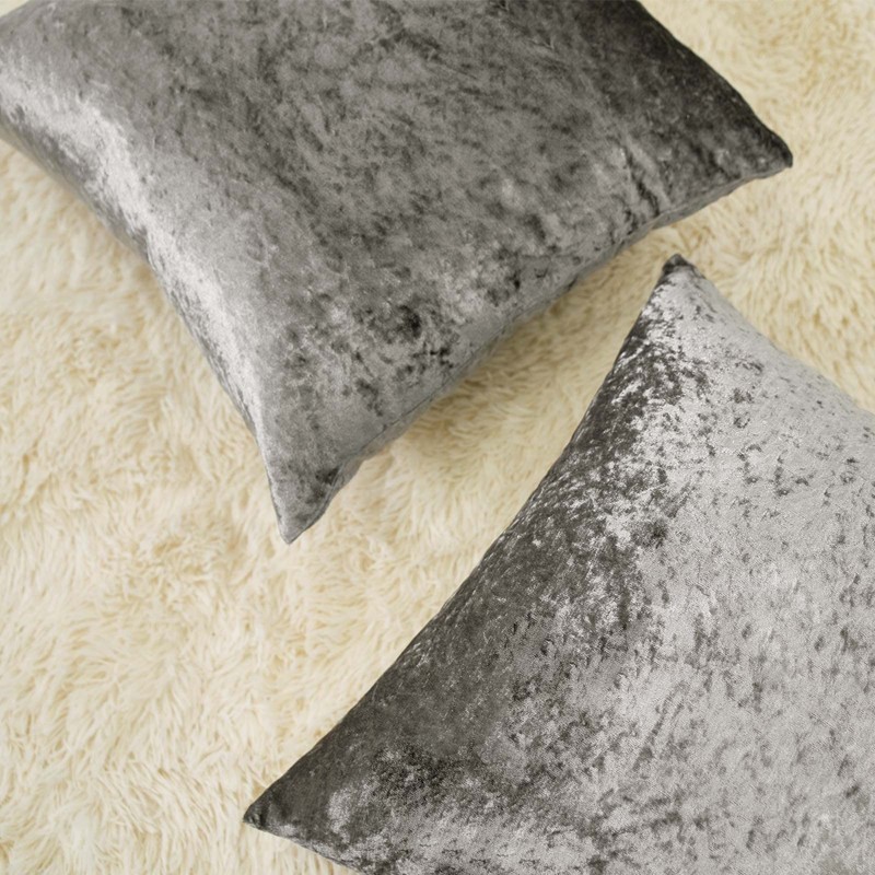 Sienna Crushed Velvet Pack of 4 Cushion Covers 18 x