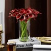 JOJOWOO Real Touch Calla Lily Artificial Flowers in Vase, Faux