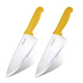 BOLEXINO 8 inch Japanese High Carbon Stainless Steel Chef Knife Set, Professional Extra Sharp Wide Cook Knife with Non-slip Ergonomic Handle, for Kitchen Home Restaurant