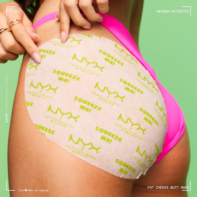 NYX Professional Makeup Fat Cheeks Butt Mask, Maschera Glutei, Infusa