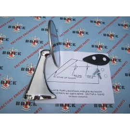 CARS LLC 1954 1955 1956 Buick Special Century Skylark Right Side Outside Rear View Mirror