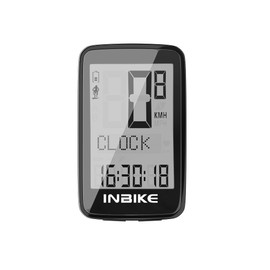 INBIKE Bicycle Computer Wireless Bicycle Speedometer Bicycle GPS Speedometer Wireless Bluetooth E Bike Mountain Bike MTB Cycling White
