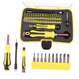 WHAMVOX 1 Set Screwdriver Set Bit Multi Kit Tools Small Screw Driver Precision Screwdrivers Precision Screw Driver Repair Tool Small Screwdrivers Chrome Vanadium Alloy Steel Yellow