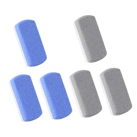 Baluue 6pcs Pumice for Feet Dual-color Foot Scrubber Tools for Dead Skin and Callus Removal Ergonomic Pedicure Kit for Smooth Skin Care