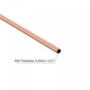 sourcing map Copper Round Tube 3.5mm OD 0.25mm Wall Thickness