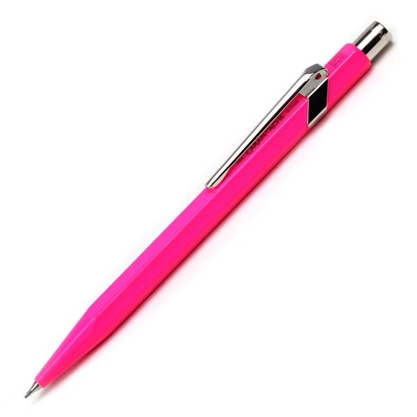 Caran Dache Mechanical Pencil, Fluo Line, Pink with 0.7mm Lead New