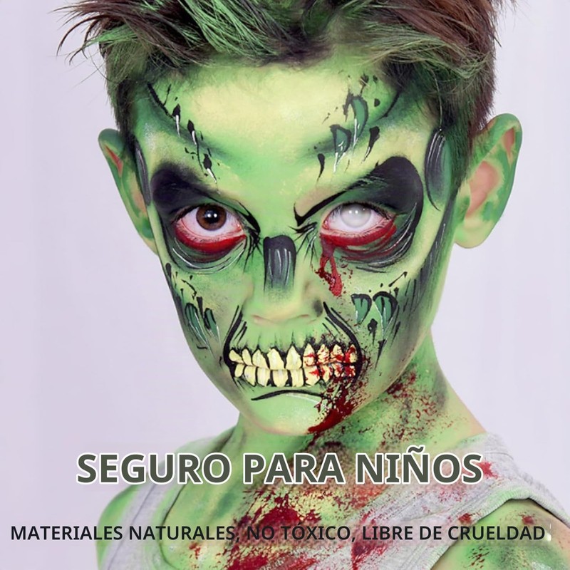 Pintura para Cara Halloween, Pintura Corporal Maquillaje de Halloween