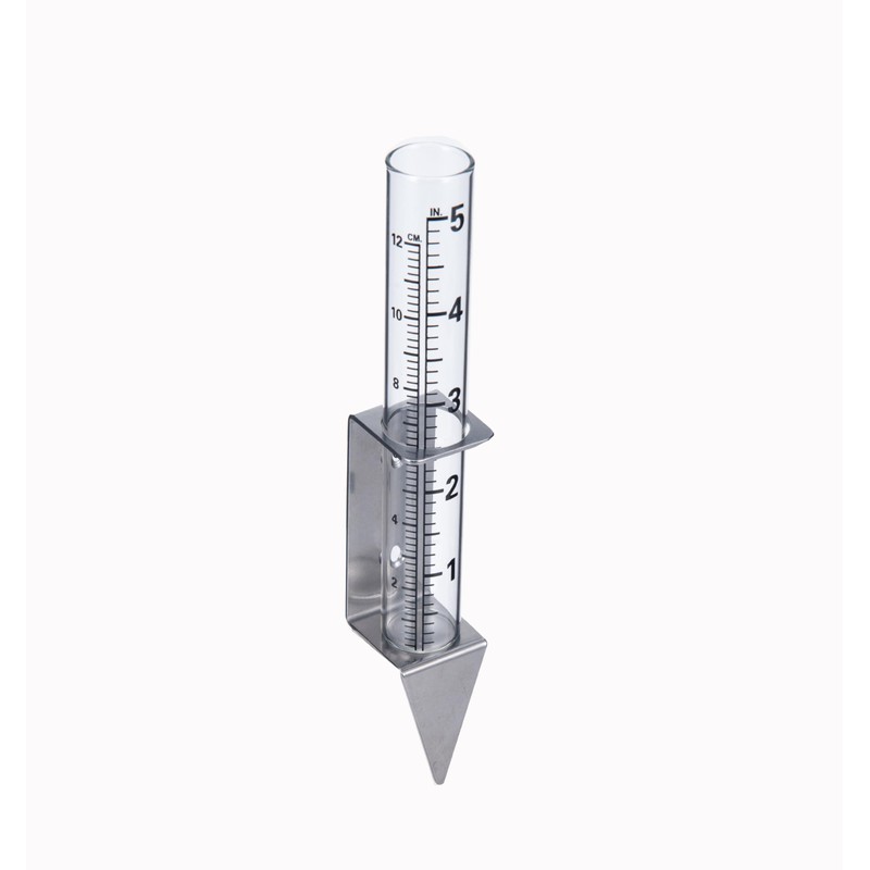 Mateda 5" Capacity Rain Gauge with 2 in 1 Stainless
