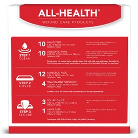 All Health Wound Care Kit, 40 Items | For Small to Medium Sized Wounds