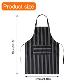 Adjustable Apron, Unisex Apron with Pocket, Chef Aprons, Cooking Kitchen Accessories, Cotton with Polyester Straps, for Women Men Home Kitchen Butchers BBQ Restaurant, Multi-color