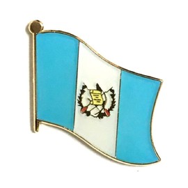 Guatemala Flag Lapel Pin; One International Waving World Flag Pin Badge Patriotic Country Hat Lapel Badge (Guatemala)