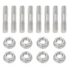 VGOL 8 Sets M8x1.25 Double Headed Bolt Nut Set 42mm