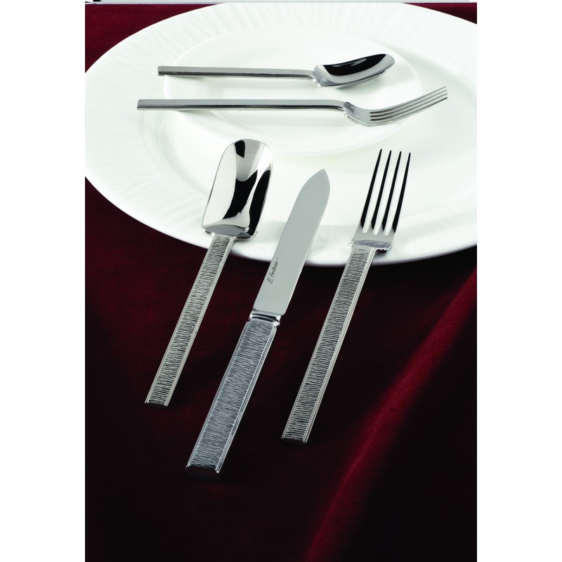 Fortessa Acqua 18/10 Stainless Steel Flatware, 5 Piece Place Setting,