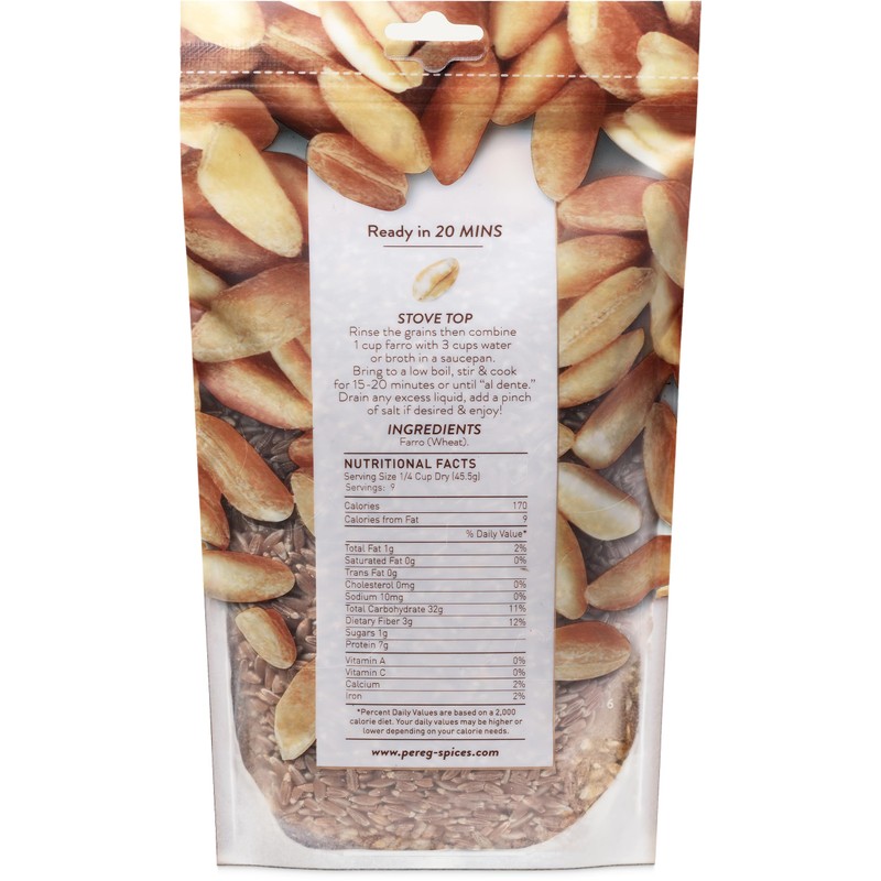 Pereg Farro 16oz (2 Pack = 2 lb) | Nutritious