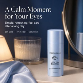 Under Eye Balm, Hydrating & Smoothing Eye Balm for Dark Circles, Puffiness, Wrinkles and Under-Eye Bags, All Skin Types（2PCS）